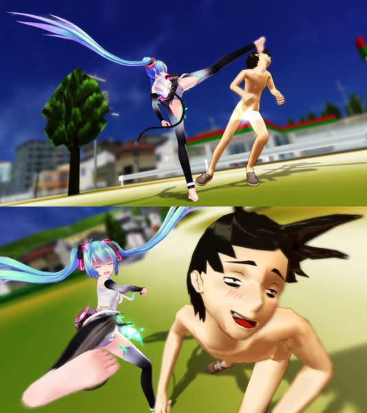 日本一かっこいい不審者さんのモーションをお借りしてみた レンブランp さんのイラスト ニコニコ静画 イラスト