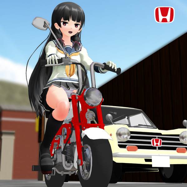 Mmd 磯風とおさるさん ホンダモンキーz50m Remii さんのイラスト ニコニコ静画 イラスト