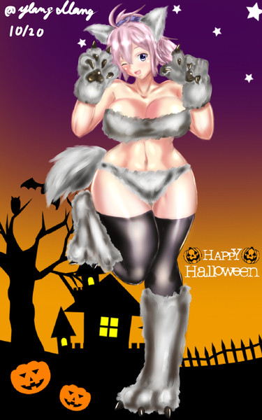 Happy ソロモンの狼女青葉 Halloween イラン伊蘭 さんのイラスト ニコニコ静画 イラスト