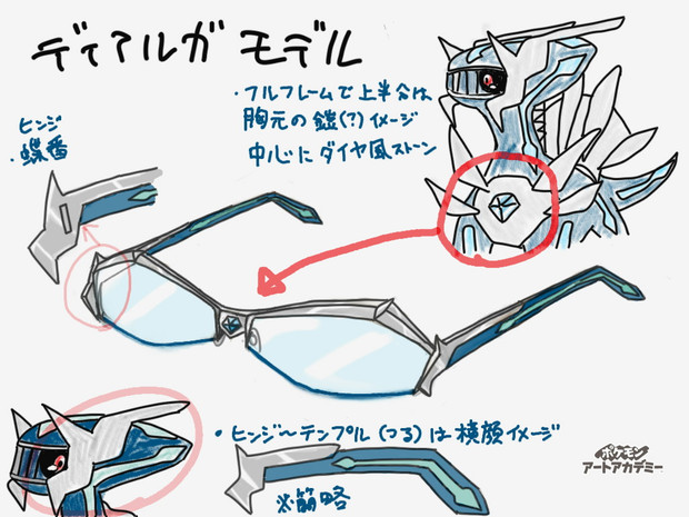 ポケモンメガネ ディアルガ 白猫倭 さんのイラスト ニコニコ静画 イラスト