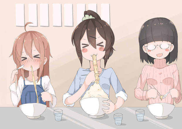 ラーメン食べる女の子 ふーあ さんのイラスト ニコニコ静画 イラスト