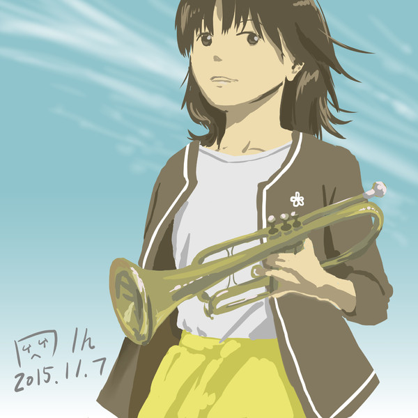 ワンドロ トランペットさん かどなむ さんのイラスト ニコニコ静画 イラスト