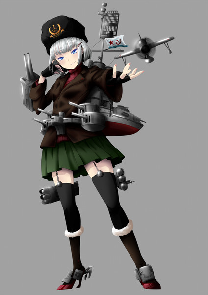 オリジナルメカ娘 ソ連巡洋艦murmansk ねこたススム さんのイラスト ニコニコ静画 イラスト