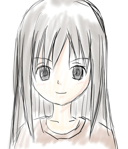 ロング髪の練習 化マ さんのイラスト ニコニコ静画 イラスト