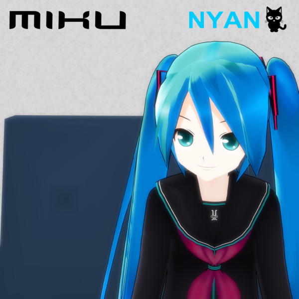 【第二回MMDレコードCDジャケットアート選手権】Miku - Nyan