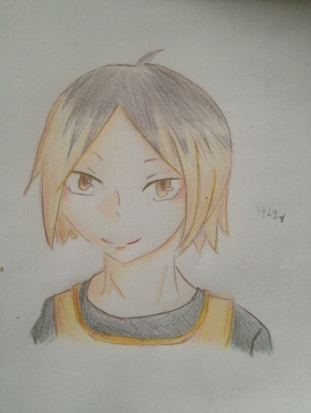 画力皆無の私が孤爪研磨を鉛筆でかいたらこうなる 風梛 狼雅 さんのイラスト ニコニコ静画 イラスト