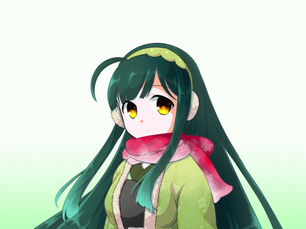 キャラ素材 東北ずん子 冬服 の立ち絵を目パチ口パクさせてみた 配布 はるか さんのイラスト ニコニコ静画 イラスト