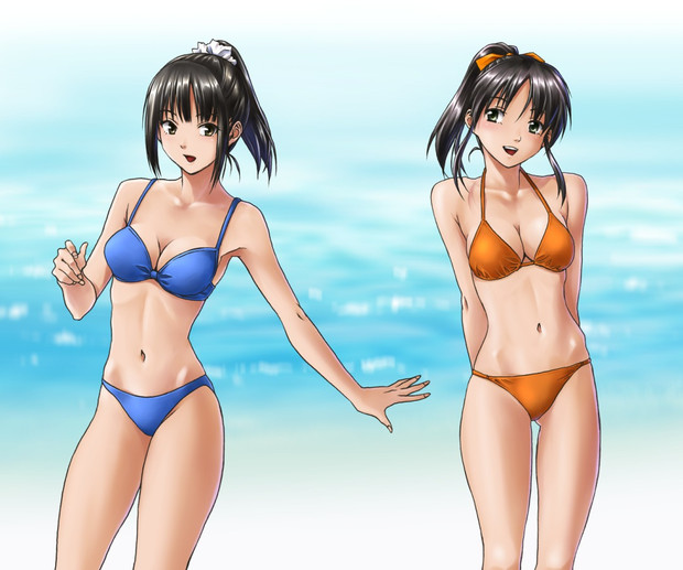 ポニーテール水着少女 みど ないと さんのイラスト ニコニコ静画 イラスト