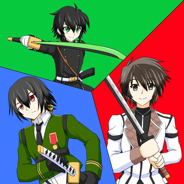 刀が武器の主人公達 Meguru さんのイラスト ニコニコ静画 イラスト