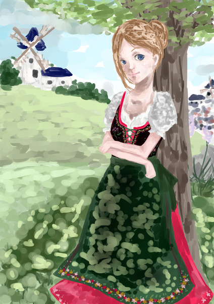 ディアンドル なのん 暇神 さんのイラスト ニコニコ静画 イラスト