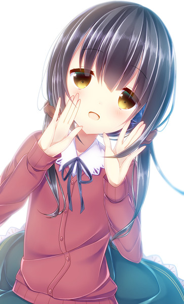 こちらに向かって何か伝えようとしている女の子 おぬこ さんのイラスト ニコニコ静画 イラスト
