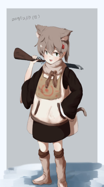 獣人と人間のハーフっ娘ハンター あめがくる さんのイラスト ニコニコ静画 イラスト