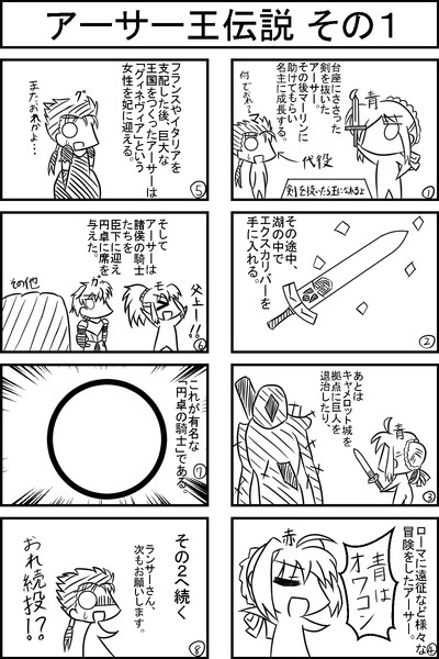 ぐだぐだ８コマ漫画・１