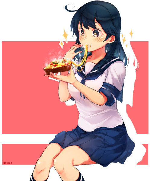 イラスト集 新鮮なピザ 食べる イラスト