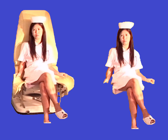 座るピンキー イス有り版 無し版 シュラ 波座間 さんのイラスト ニコニコ静画 イラスト