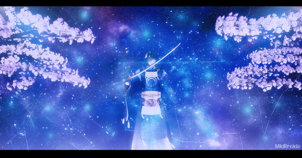 [MMD 刀剣乱舞] 桜の花 - 三日月宗近