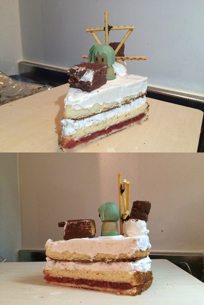 『霞「提督、Lv100」のケーキ』を作ってみた