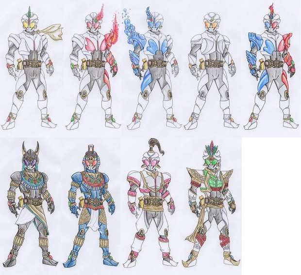 オリジナル 仮面ライダーゼファー全フォームまとめ エム Ride さんのイラスト ニコニコ静画 イラスト