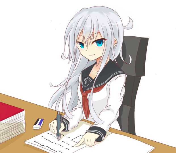 勉強してる響ちゃんは凛々しくて可愛いと思う キノ ペンタブ練習中 さんのイラスト ニコニコ静画 イラスト