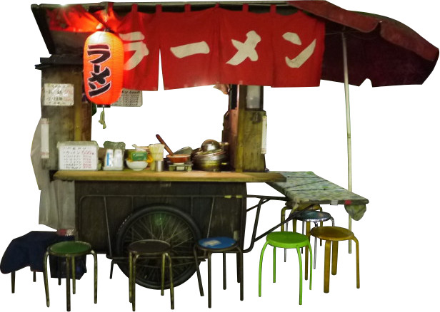 ラーメン屋台.透過PNG