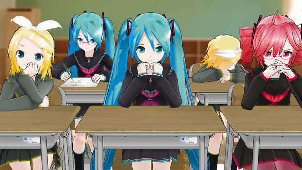 Mmd 着席ポーズ しかきち さんのイラスト ニコニコ静画 イラスト