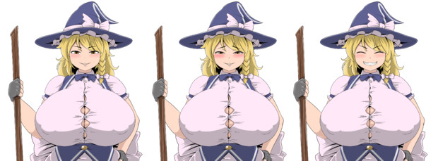 霧雨魔理沙 25 立ち絵素材 Mp3 Wmv Zip Jpg Gif 海軍幕僚 さんのイラスト ニコニコ静画 イラスト