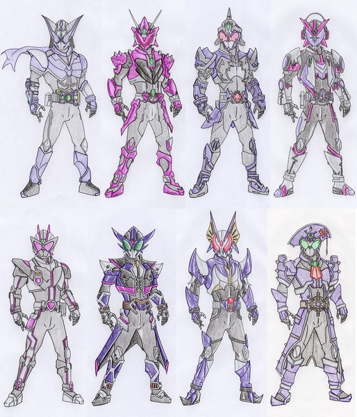 オリジナル 紫の仮面ライダー抜粋 エム Ride さんのイラスト ニコニコ静画 イラスト