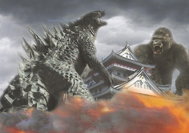 二大巨頭再臨 King Kong Vs Godzilla ヒゲ艦長 さんのイラスト ニコニコ静画 イラスト