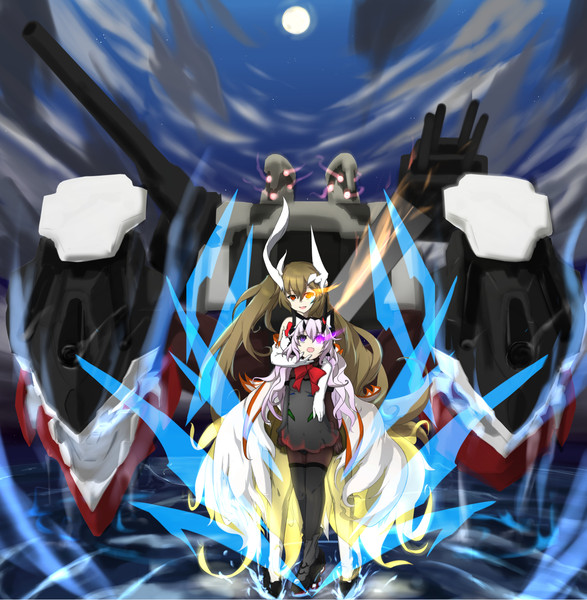 深海棲艦化 擬泊地水鬼 人工島棲鬼 Anei さんのイラスト ニコニコ静画 イラスト