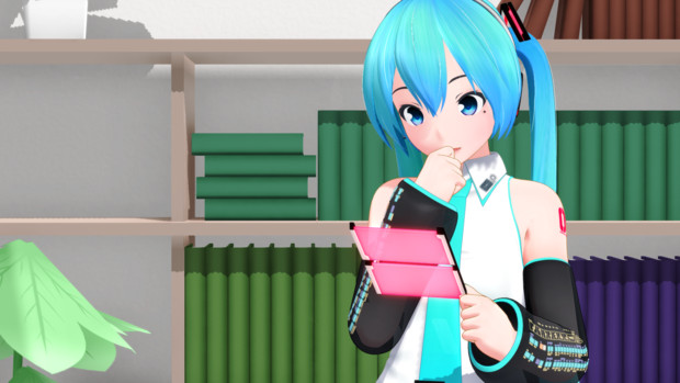 モデル配布 ミクちゃんの髪飾りはこんな感じで使えるんだろうな まれよん さんのイラスト ニコニコ静画 イラスト