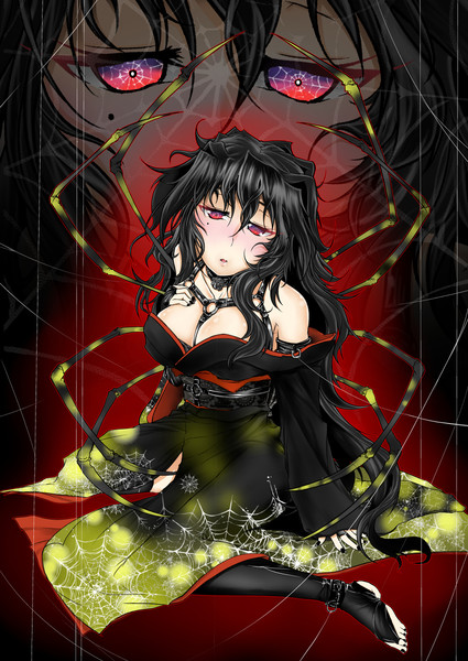 蜘蛛 和服 拘束具 オリジナル 龍トウ さんのイラスト ニコニコ静画 イラスト