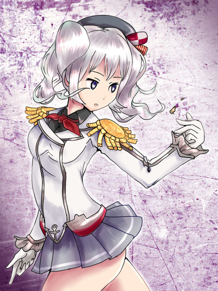 流れるようなしぐさで髪についたゴミを落とす鹿島 ふうりん さんのイラスト ニコニコ静画 イラスト