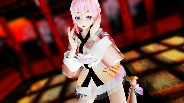 Mmdモデル配布あり 和服巡姬 Fralio さんのイラスト ニコニコ静画 イラスト