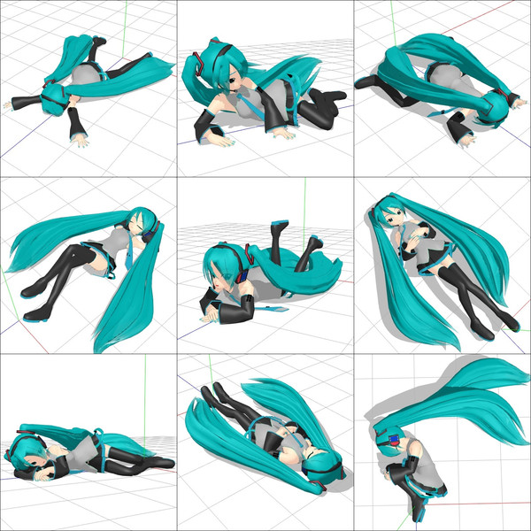 Mmd寝ポーズ Nicosub静画