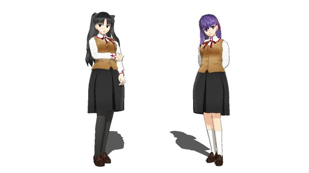 Fate Mmd 凛と桜更新と配布 珠華 さんのイラスト ニコニコ静画 イラスト