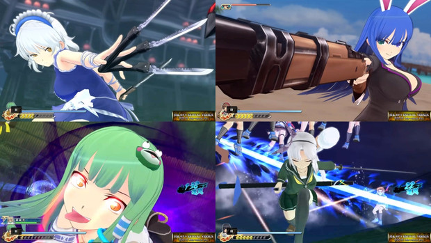 閃乱カグラで東方キャラ作ってみた 自機組戦闘シーン メン さんのイラスト ニコニコ静画 イラスト
