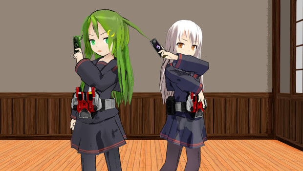 長月 菊月 決め台詞は覚えてるね 菊月 さあ お前の罪を数えろ Mmd オイラム さんのイラスト ニコニコ静画 イラスト