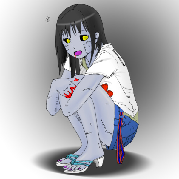 怖くないゾンビちゃん みうラッキー さんのイラスト ニコニコ静画 イラスト