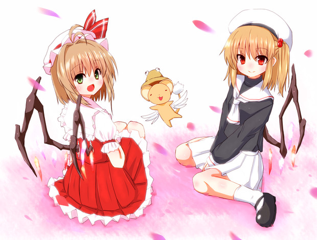 さくらちゃんとフランちゃん / おみそしる さんのイラスト