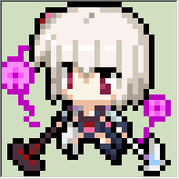 【千年戦争アイギス】魔導鎧姫グレース（ぱちゅコン風ドット絵）