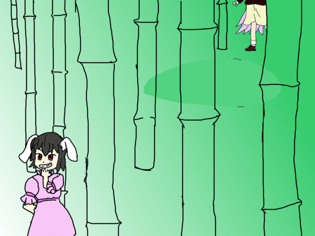 てゐと落とし穴 蛮キル さんのイラスト ニコニコ静画 イラスト