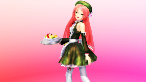 Mmd だけ で壁紙を作ってみるその9 桃音モモ Ezoronin さんのイラスト ニコニコ静画 イラスト