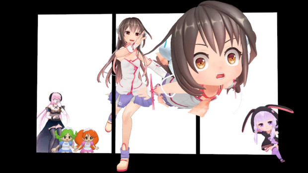 Mmdアクセサリ配布 単眼立体視的な3dフレーム くうわんこ さんのイラスト ニコニコ静画 イラスト
