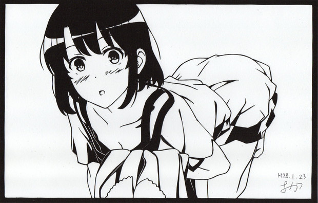 切り絵 加藤恵 おかつ さんのイラスト ニコニコ静画 イラスト