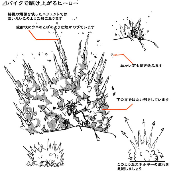 理屈に基づいた爆発の描き方１１ セーガン さんのイラスト ニコニコ静画 イラスト