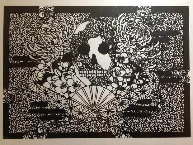 切り絵 和髑髏 石井刹那 さんのイラスト ニコニコ静画 イラスト
