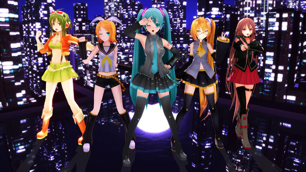 月と夜景と美少女と Tc5 さんのイラスト ニコニコ静画 イラスト