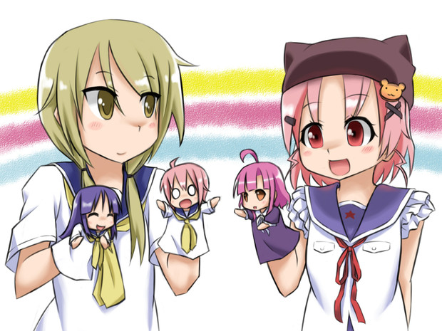 5人で人形遊びする2人 火良山 さんのイラスト ニコニコ静画 イラスト