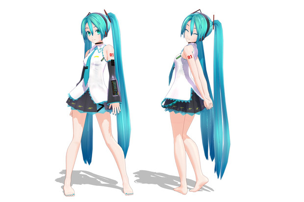 Mmd 底辺508式初音ミク 素足モデル モデル配布あり せんと 鈍棒p さんのイラスト ニコニコ静画 イラスト