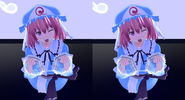 Mmd 飛び出す幽々子様1 ｇスカ さんのイラスト ニコニコ静画 イラスト